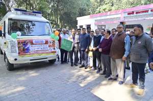 सघन क्षय रोग खोजी अभियान:100 दिवसीय सघन क्षय रोग खोजी अभियान के शुभारंभ का दृश्य