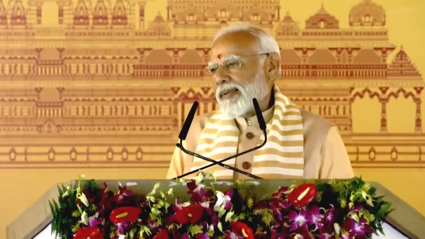 PM Narendra Modi inaugurated shree kalkidham mandir in sambhal of UP