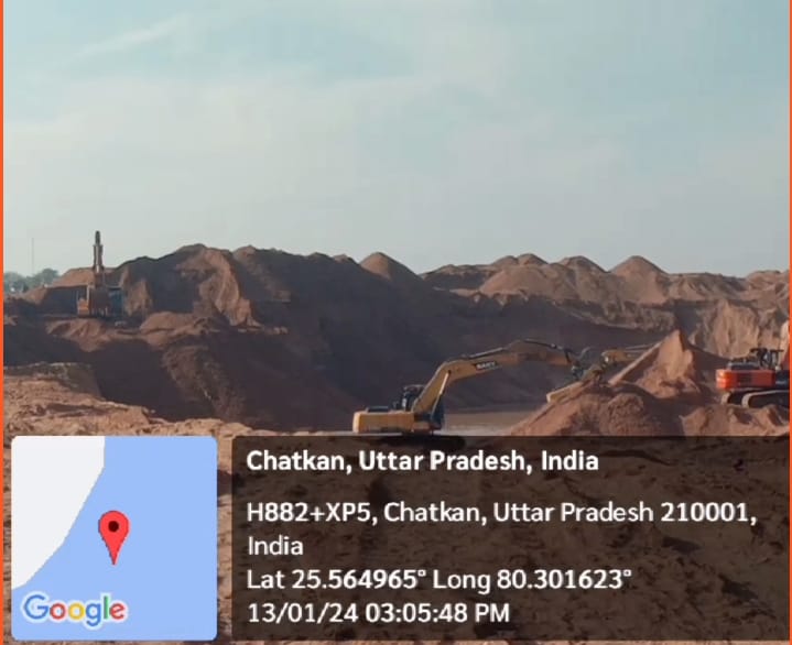 BANDA NEWS: बांदा डीएम की निगेहबंदी हुई फेल, मरौली बालू खदान खंड 5 में हो रहा अवैध खनन का शक्ति प्रदर्शन